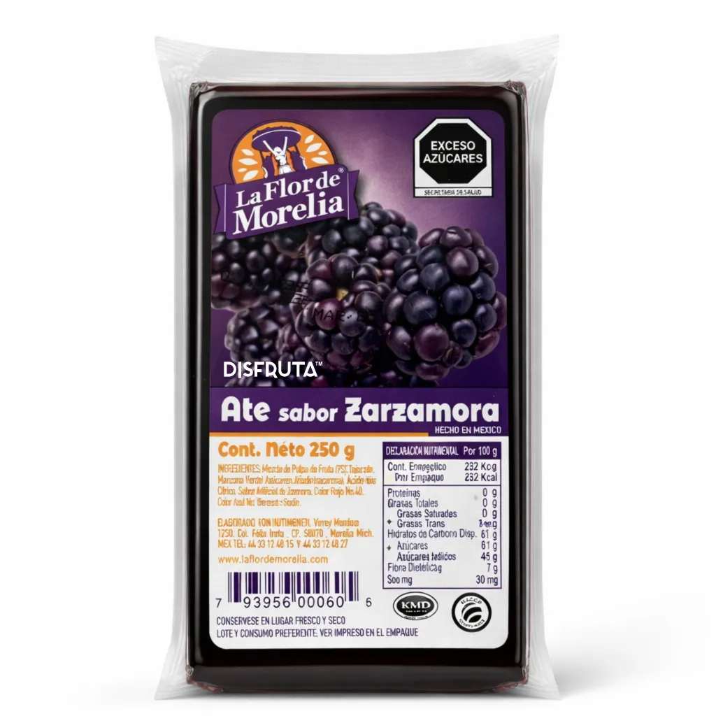 Ate de Zarzamora Pack 250g La Flor de Morelia® ISO.webp