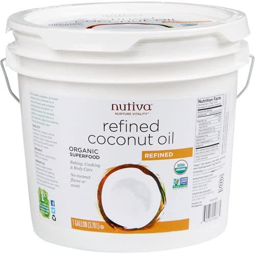 Aceite De Coco Orgánico | Nutiva® | E.U.A. | Cub-3.79Kg