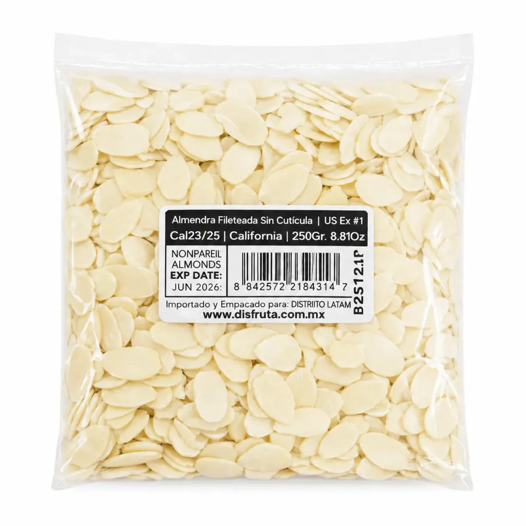 Blanched Almond | Sliced Dry-Roasted | California | Pack 8.81 Oz                                                                         