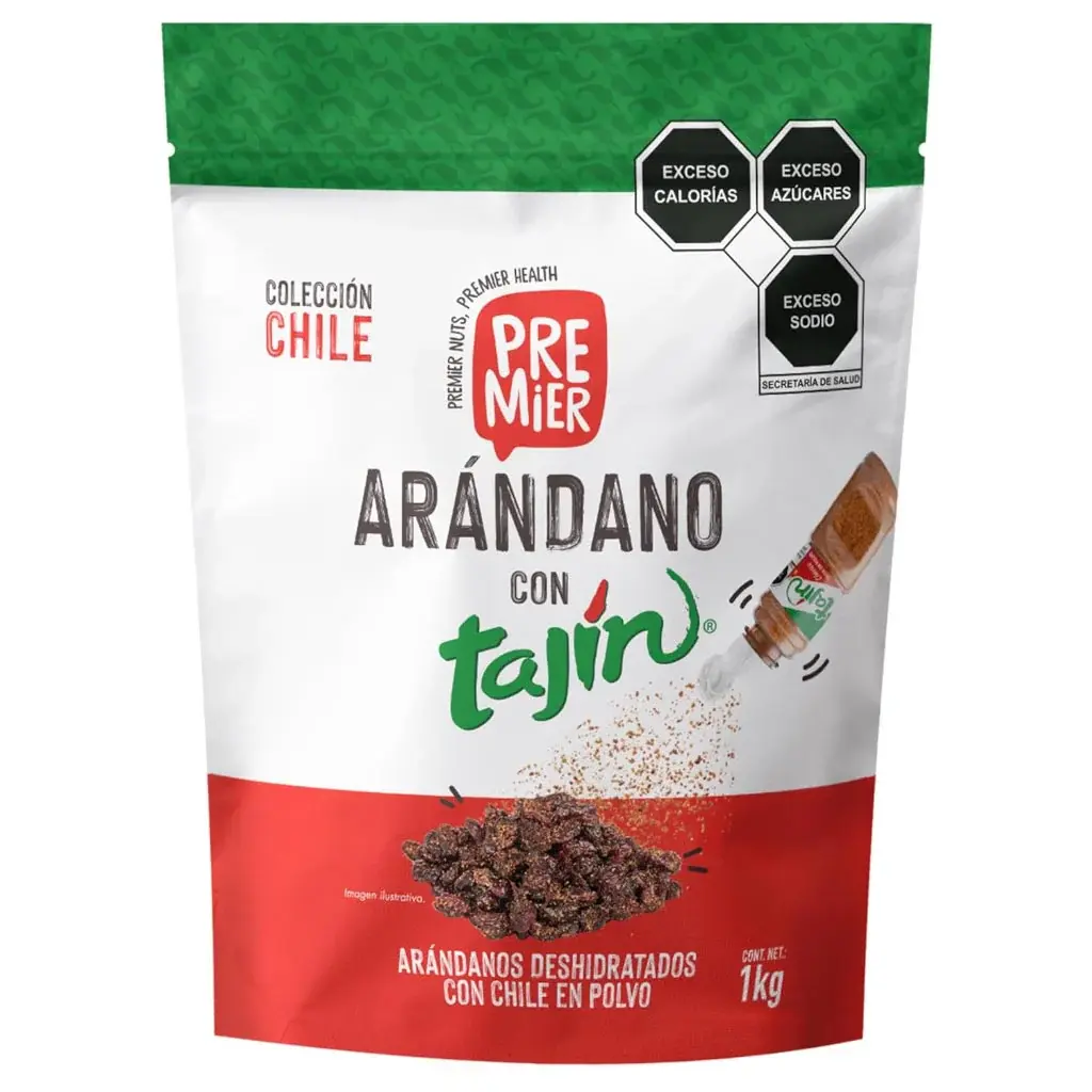 Arándano Rojo D&C + Tajín® | Premier® | ZippBag 1Kg                                                                               