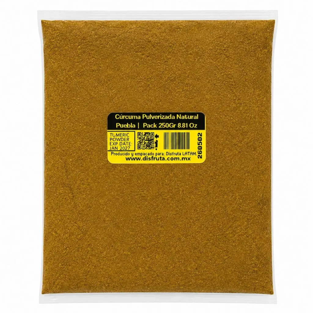 Cúrcuma Pura Pulverizada| Veracruz | Pack 250Gr                                                                               