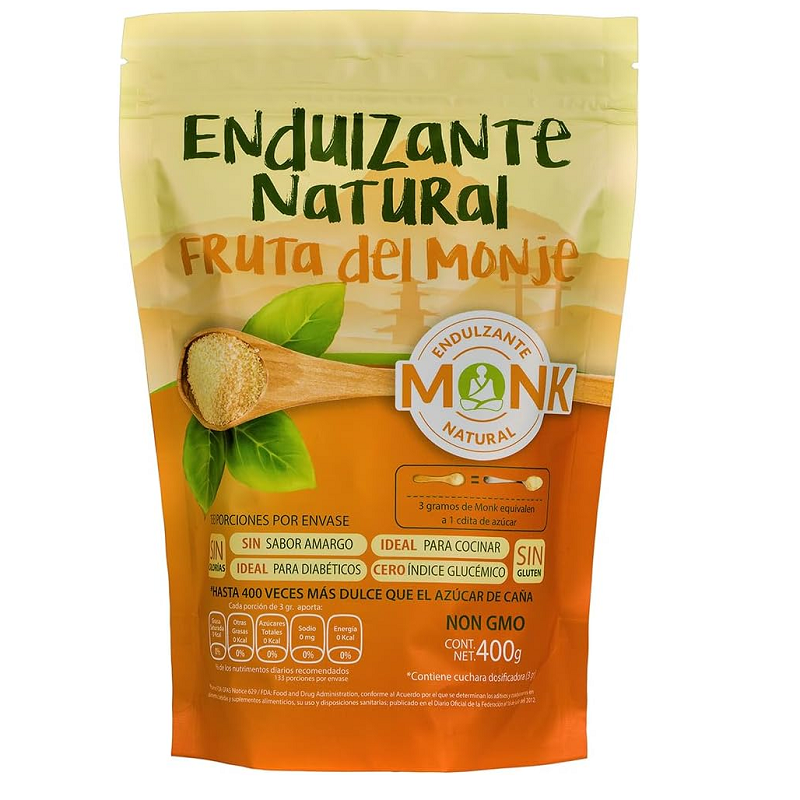 Endulzante con Fruta del Monje | The Functional Foods® | India |  PouchBag 400Gr