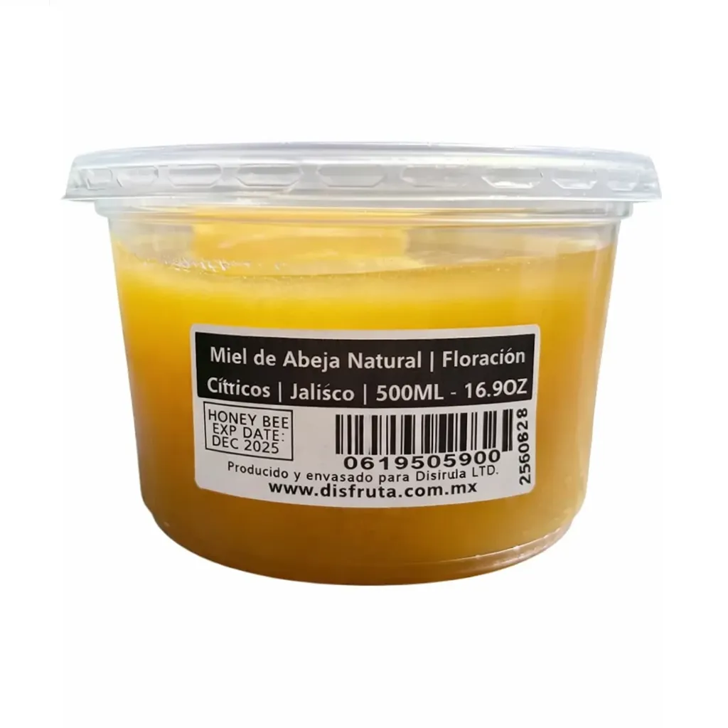Miel de Abeja | Floración: Cítricos | Jalisco | 1 LT                                                                               