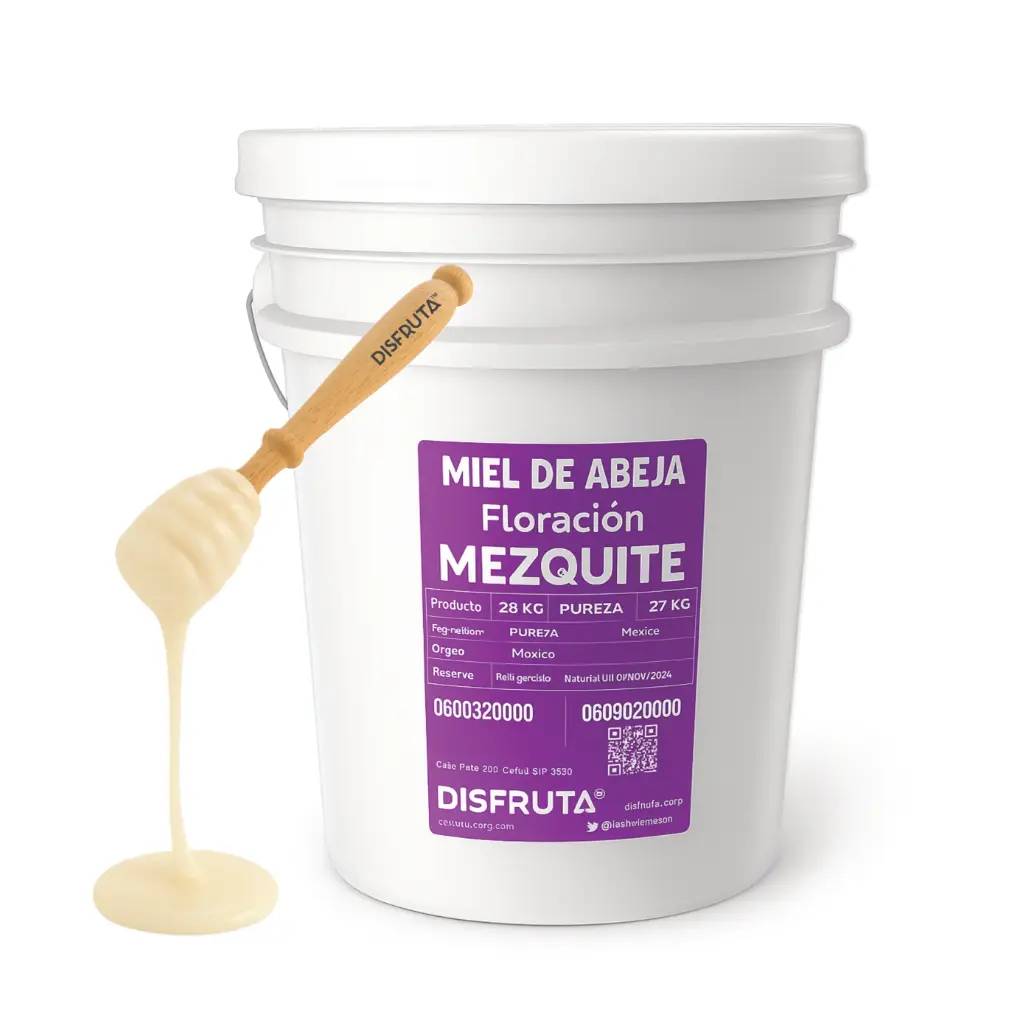Mezquite Bee Honey | Bloom: Mezquite | Guanajuato | PAIL 28Kg/19LT                                                                   