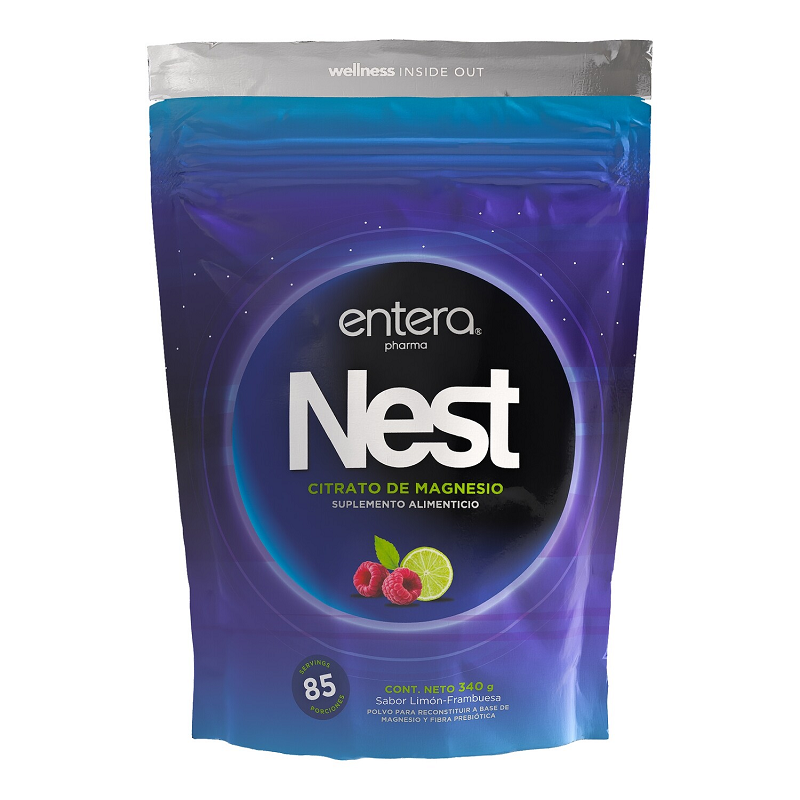 Nest Citrato De Magnesio |  Entera® | Pack 340 Gr                                                                               