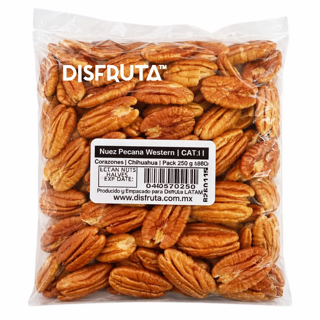 Pecan Nuts Western Shley | Halves| CAT.1 | Chihuahua | Pack 250Gr                                                                               
