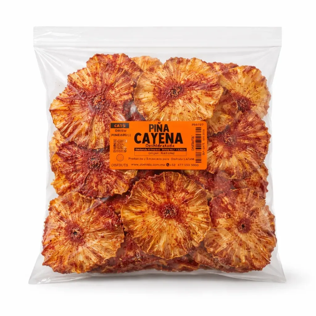 Piña Cayena Orgánica Deshidratada |  Nayarit |  Pack 1Kg                                                                               
