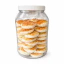 Baked Coconut Slices | White |  Jalisco  |  1 Tub. 40 Units                                                                               