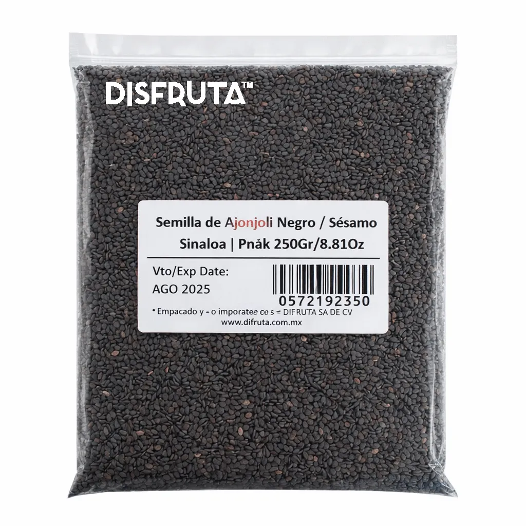 Semilla de Ajonjolí Negro | Sésamo Negro | Bolivia | Pack 250Gr