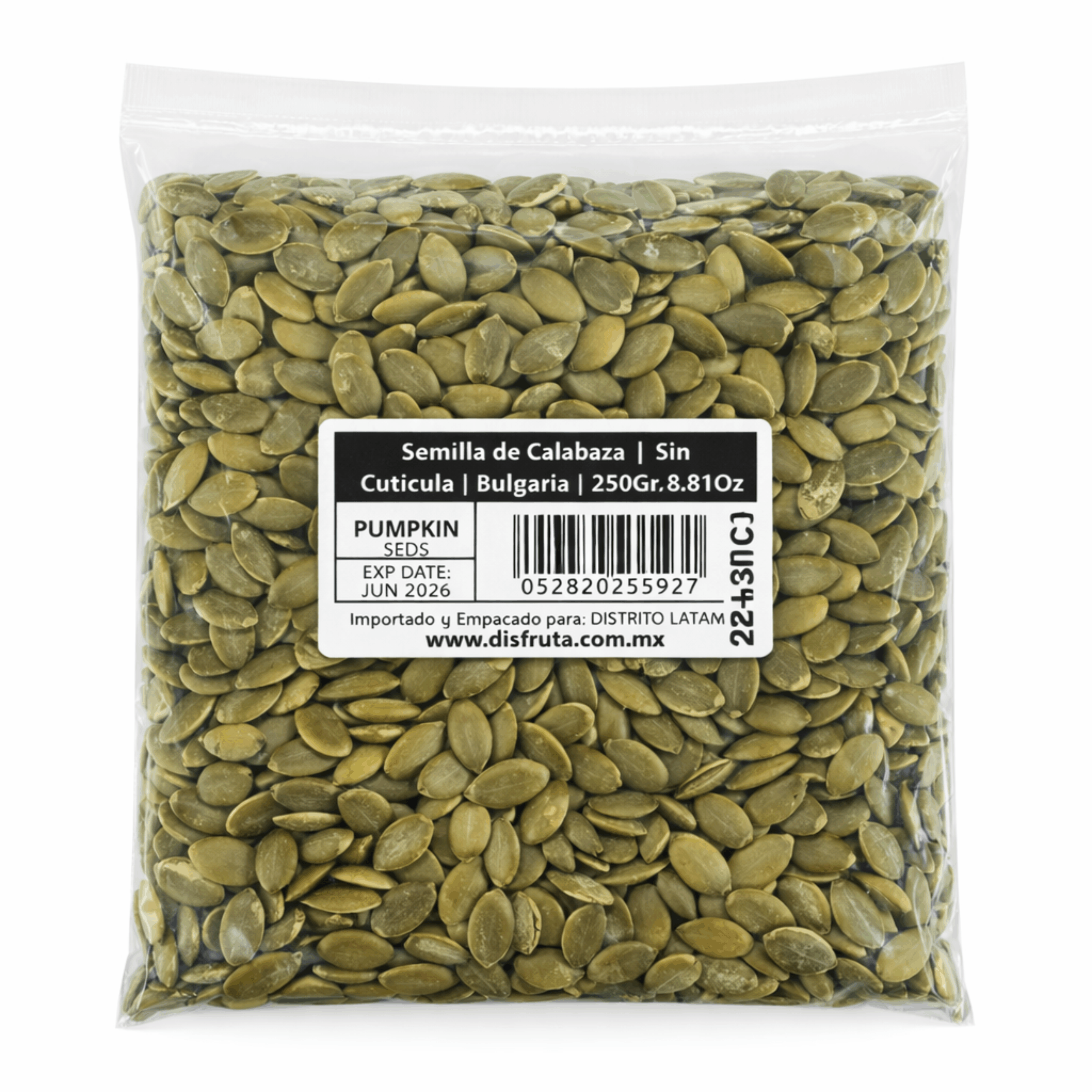 Semilla De Calabaza | Sin Pericarpio | PIB® | Bulgaria | Pack 250GR