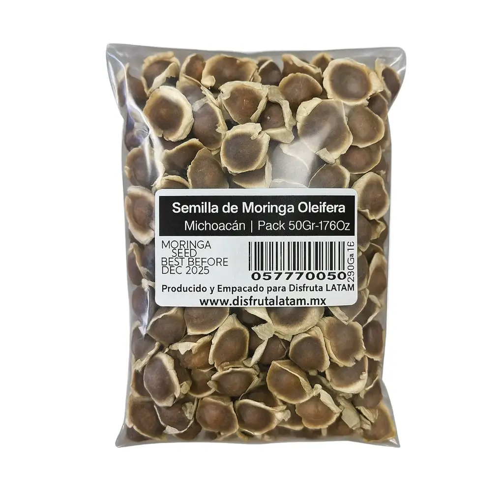 Moringa Oleífera Seeds | Michoacán | Pack 50Gr                                                                               
