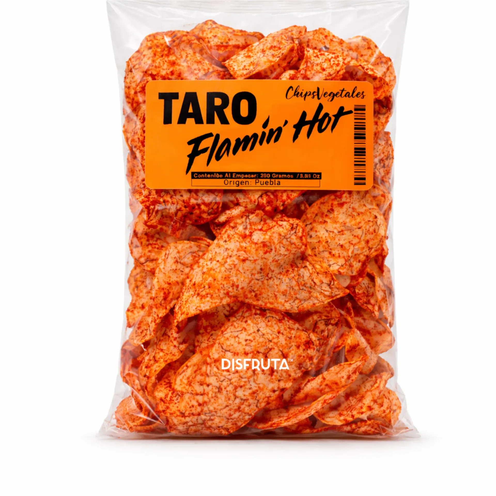 Taro Flaming Hot® | Veggie Chips | Pack 250Gr