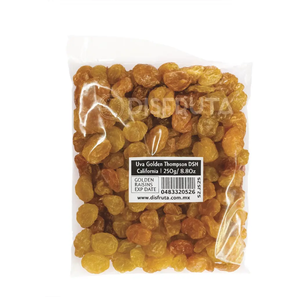 Golden Raisins | # J | Victor Packaging® | California | Pack 250Gr                                                                  