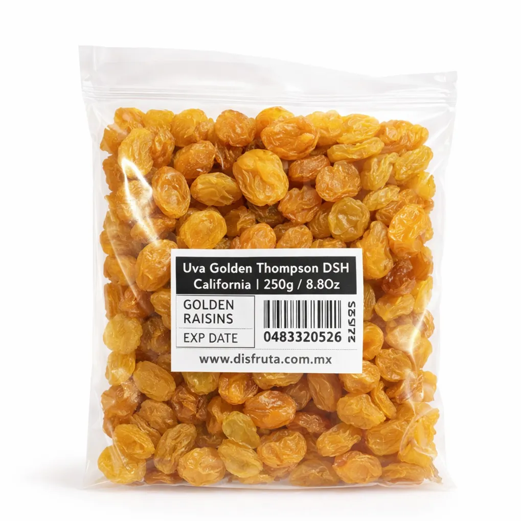 Uva Golden Deshidratada (Sultana) | # J | Victor Packaging® | California | Pack 250Gr                                                                          
