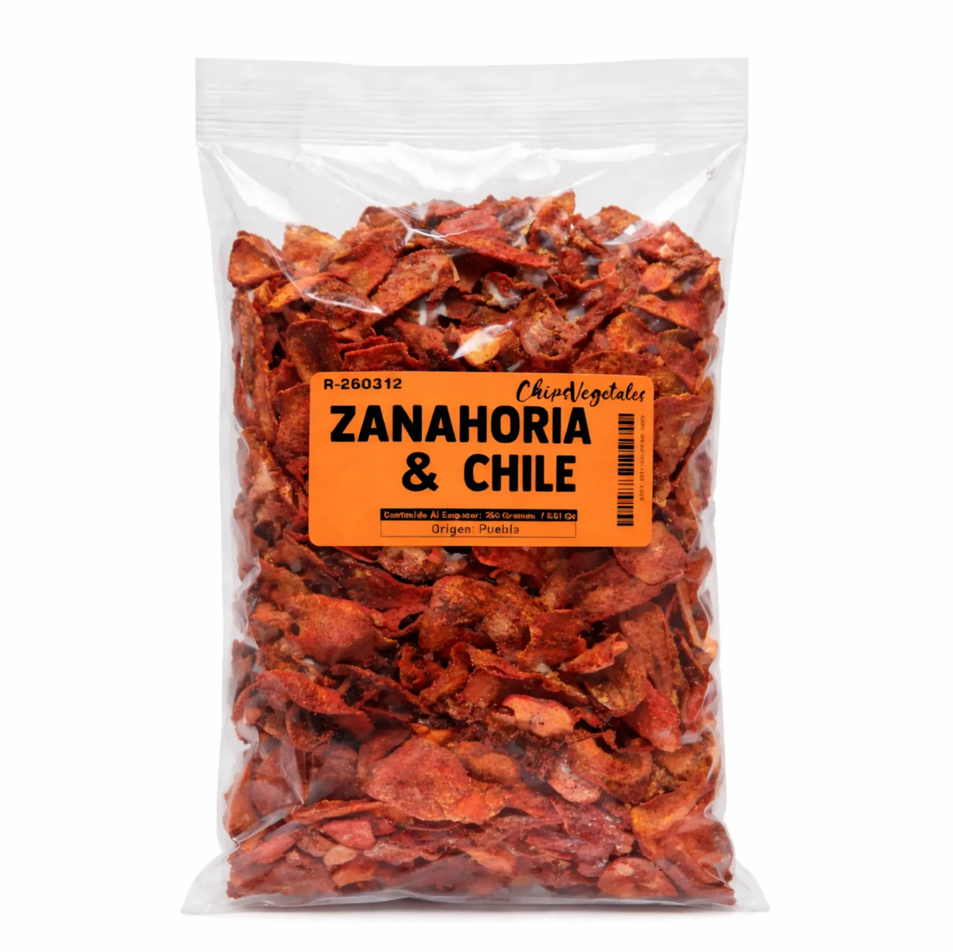 Zanahoria & Chile | Veggie Chips | Puebla | Pack 250Gr