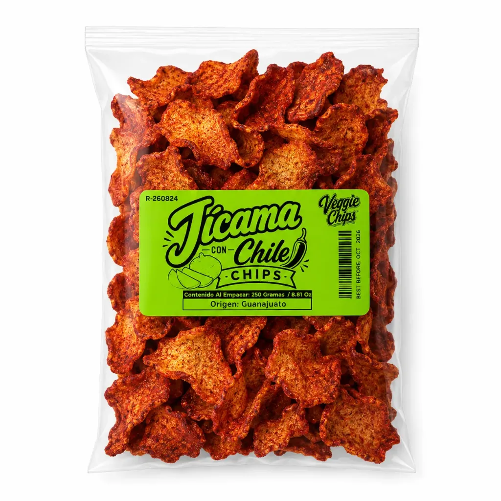 Jícama & Chile | Veggie Chips | Guanajuato | Pack 250Gr
