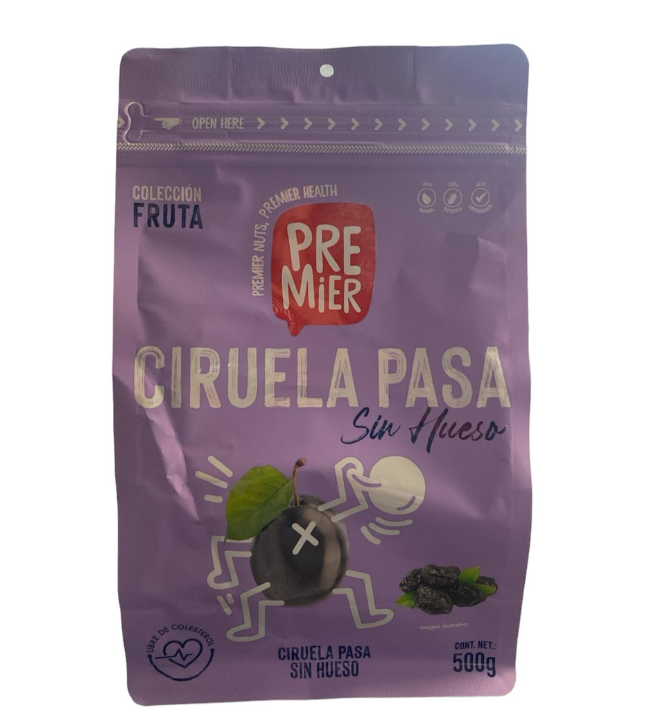 Ciruela Deshidratada | Sin Carozo | Premier® | Chile | ZipBag  500GR