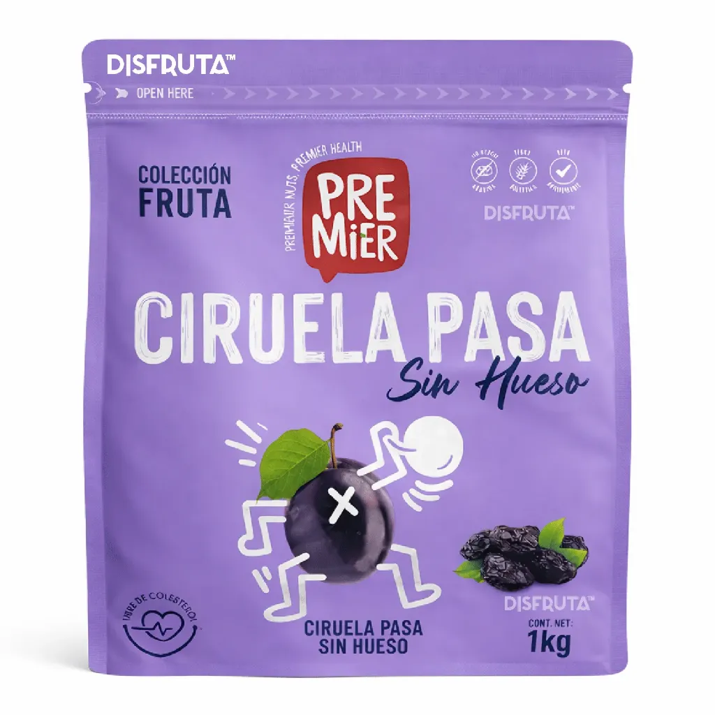 Ciruela Deshidratada | Sin Carozo | Premier® | Chile | ZippBag 1KG