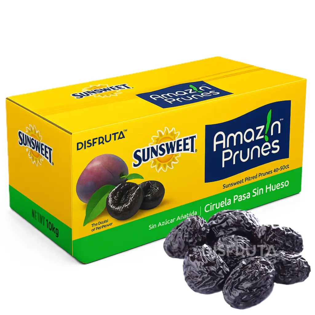 Ciruela Deshidratada Amaz!n®  | Sin Azúcar | SunSweet® | Cal. 40/50 | California | C-CTN 10Kg                                                                                