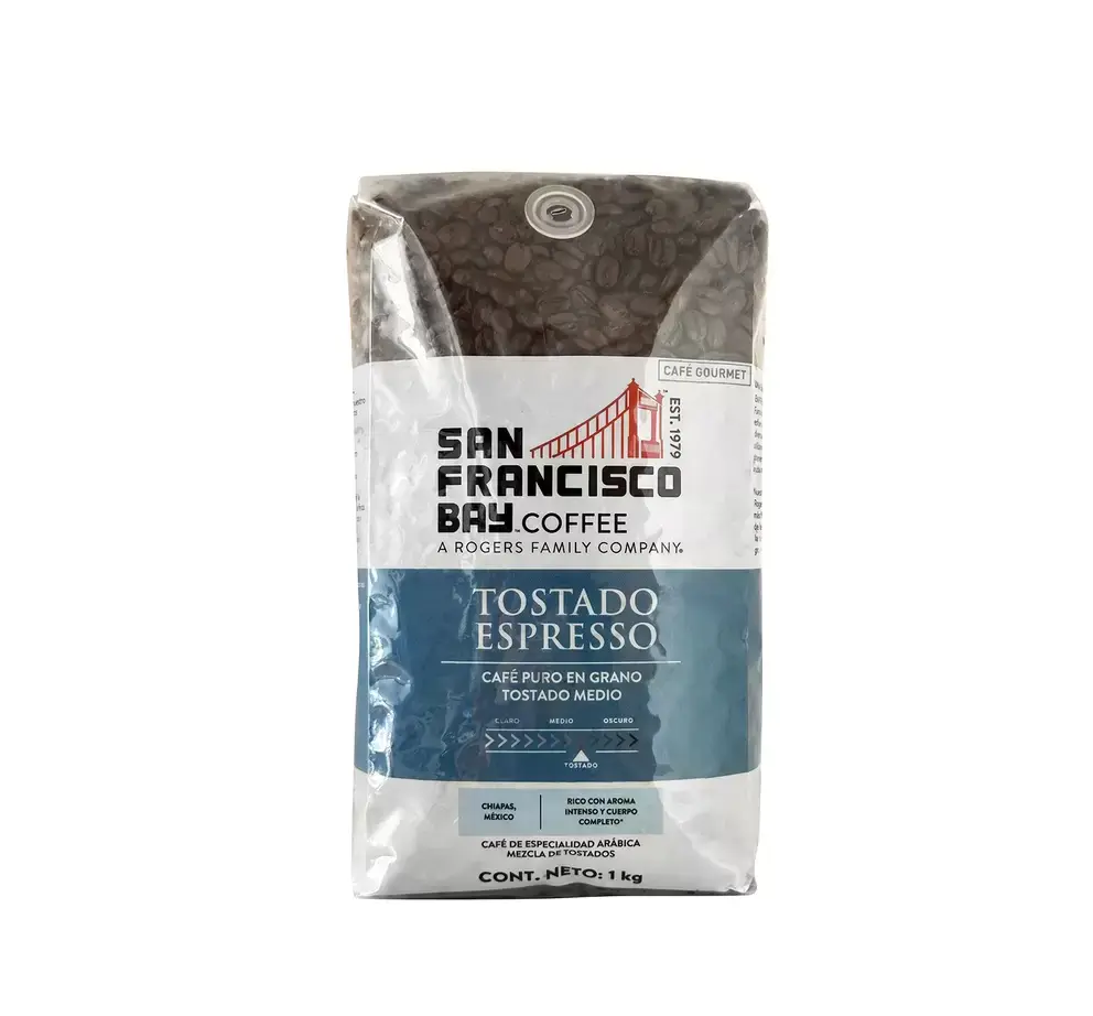 San Francisco Bay Coffee Pete's Espresso Café en Grano de Chiapas 1KG