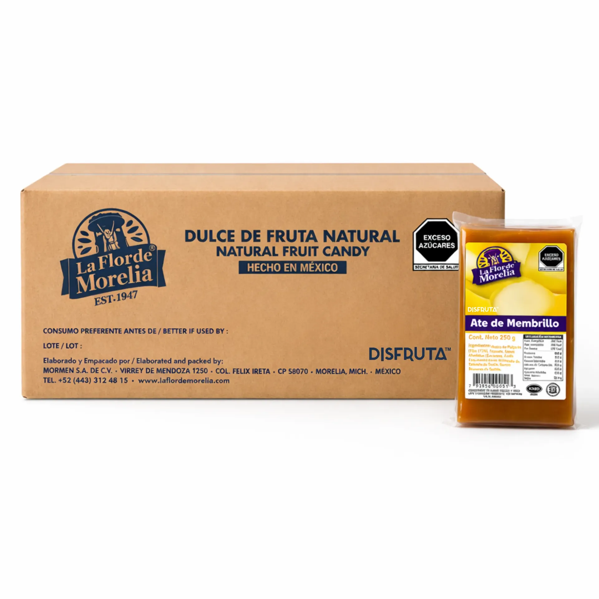 Quince Jam | La Flor de Morelia® |  CTN-BX 24 Pack 250Gr