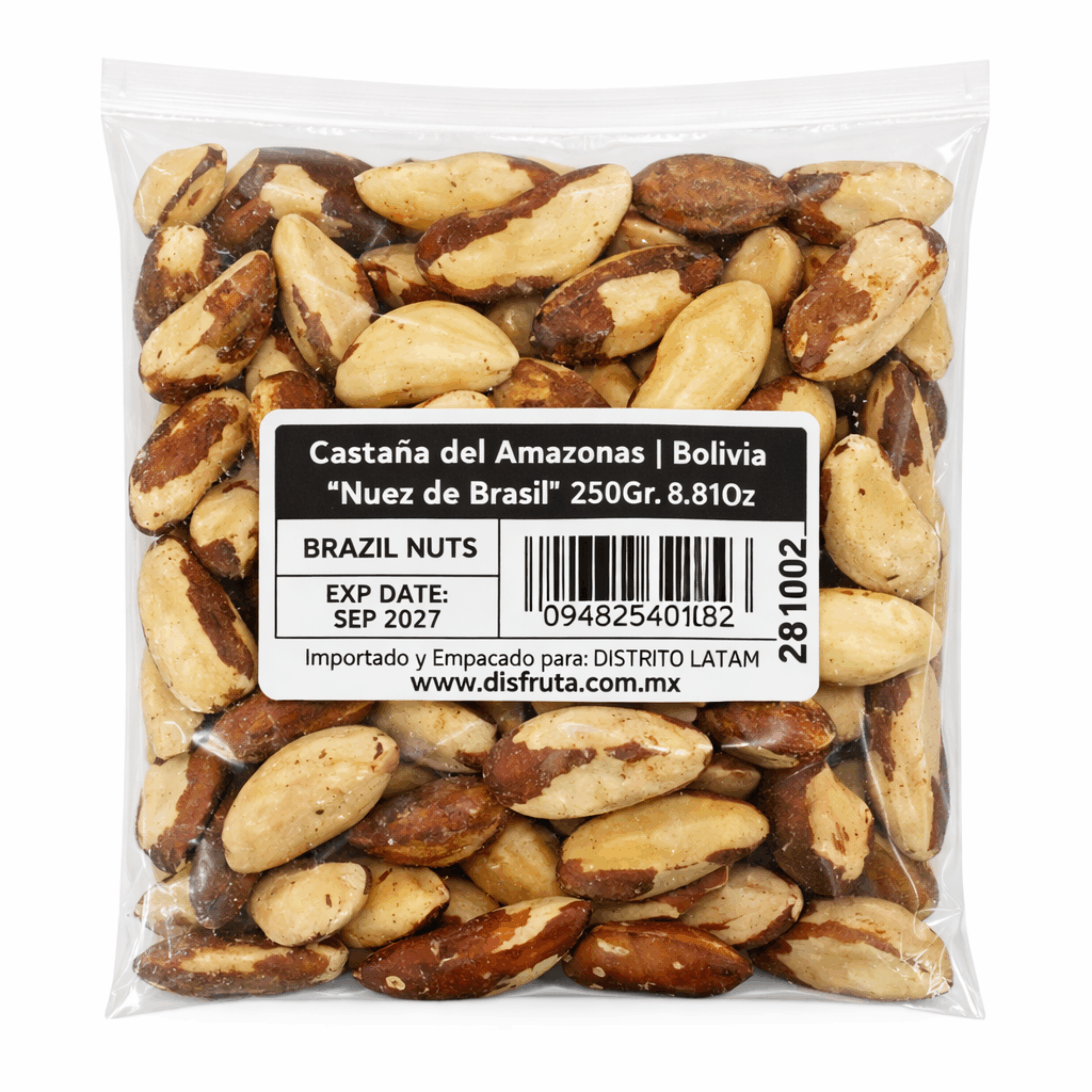 Amazon Nut | #Large | San Agustín® | Bolivia | Pack 8.81Oz-250Gr 