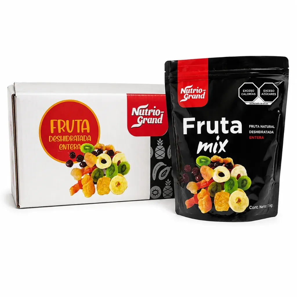 Mix Fruta Confitada | P. ENTERA | NutrioGrand® | C-CTN 10Kg/1Kg ZipBag 