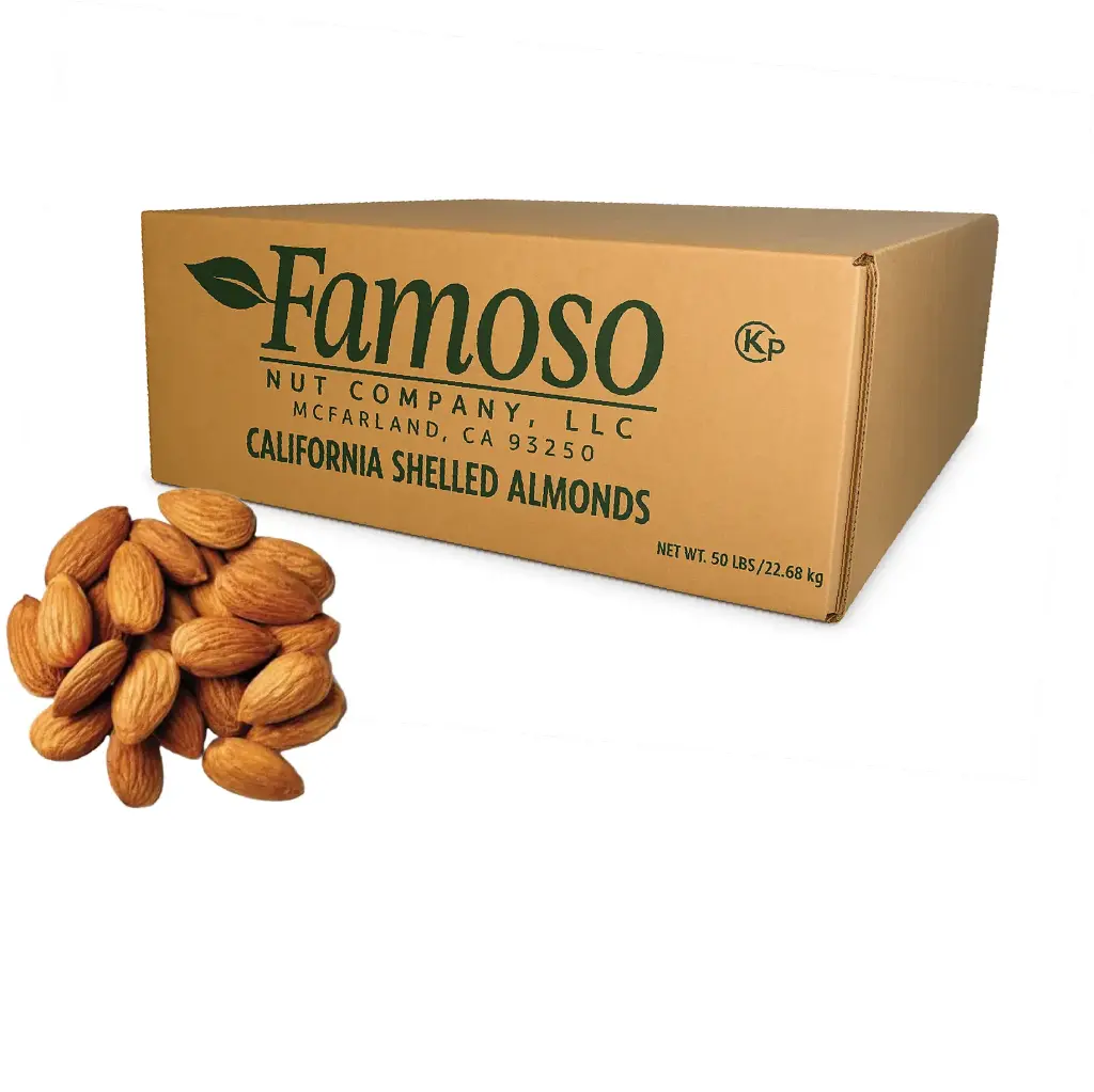 Nonpareil Almond | Famoso Nut Co.® | EXTRA #1 23/25 | California | CTN-BX 50Lb                                                                   