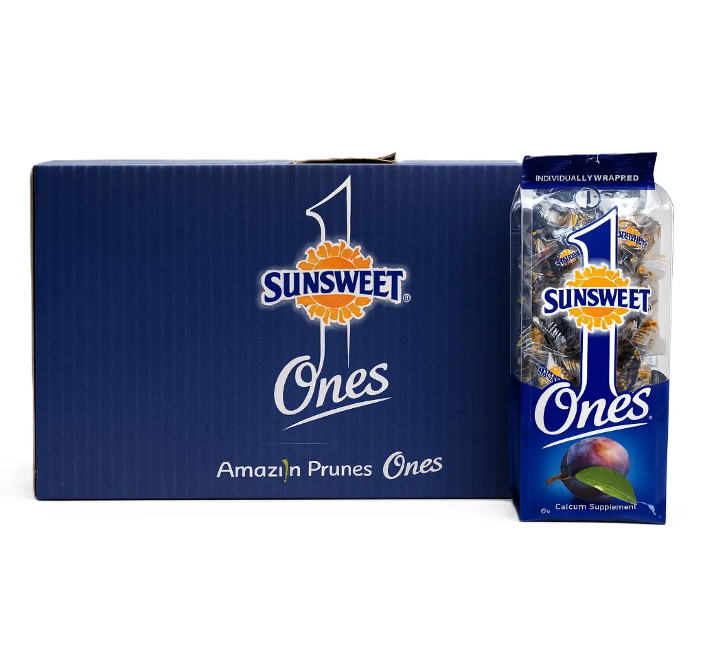 Ciruela Amaz!n DSH | Sin Azúcar | SunSweet® | Cal. 40/50  | California | C-CTN 2Kg | 10 Bagged 170GR - 0.37LB                                                                                  