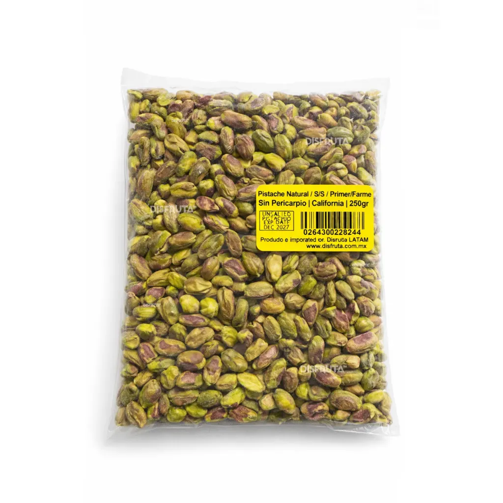 Pistache Kerman Natural | Sin Pericarpio | S/S | Primex Farms® | E.U.A. | Pack 250g-8.81Oz