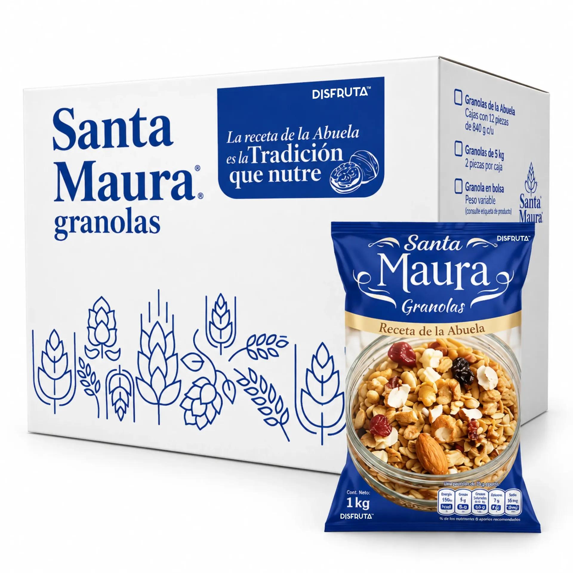 Granola Gourmet | Santa Maura®  | C-CTN 10Kg-12Pack /840GR