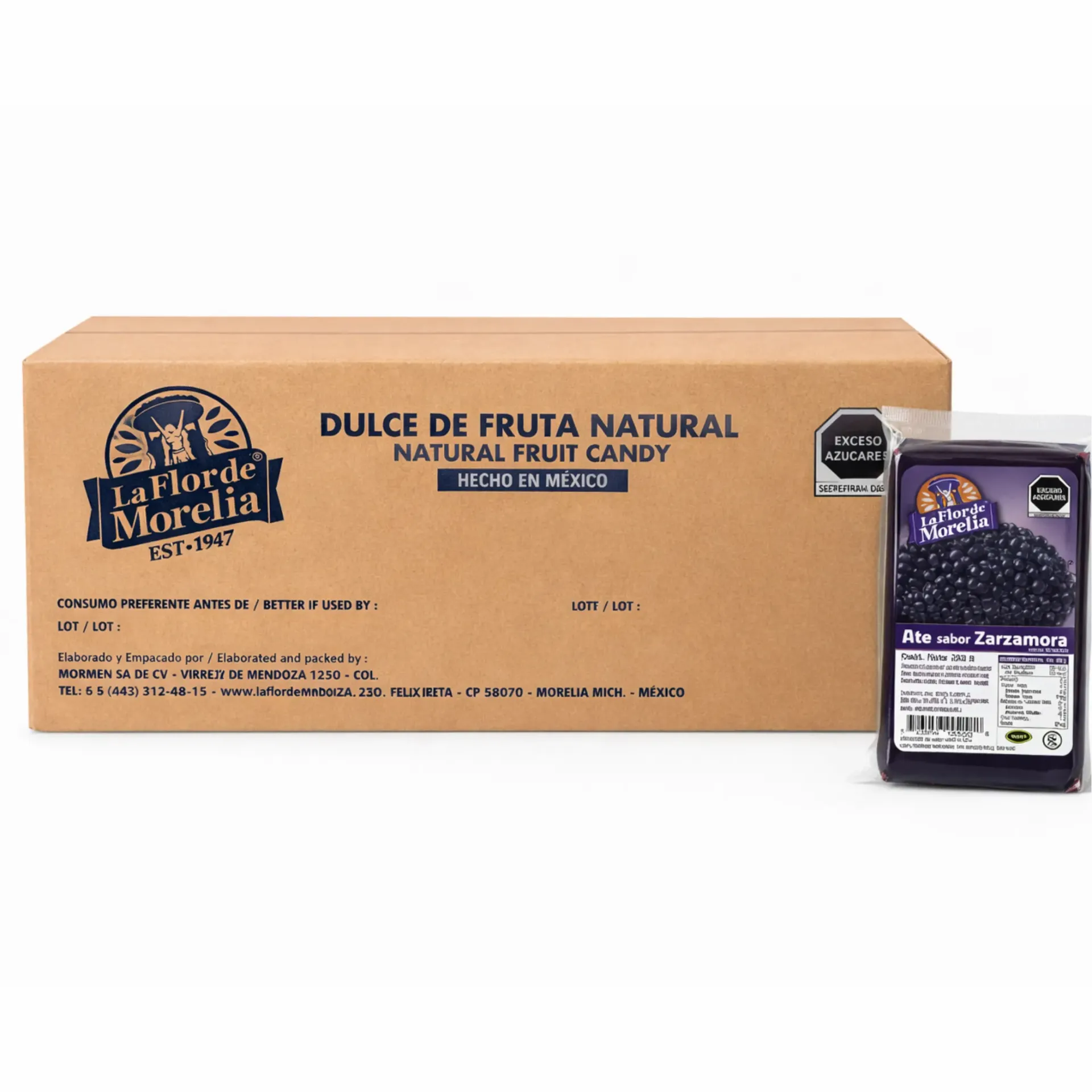 Blackberry-Flavored Fruit Paste | CTN-BX 24 x 250GR